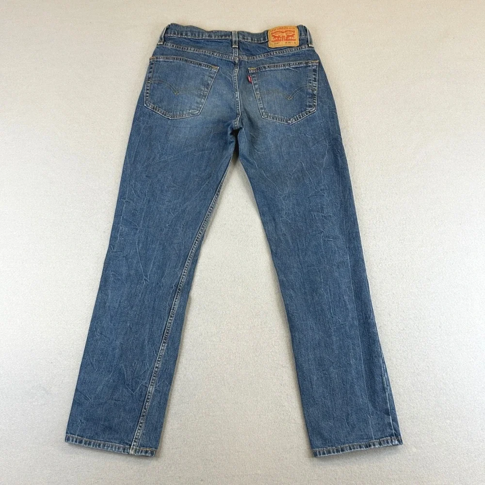 Levi's 514 Jeans Mens 30x32 (30x30) Blue Medium Wash Denim Straight Fit Classic